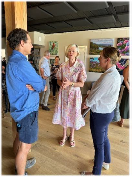 Three people speaking at the Tumbarumba Roundtable
